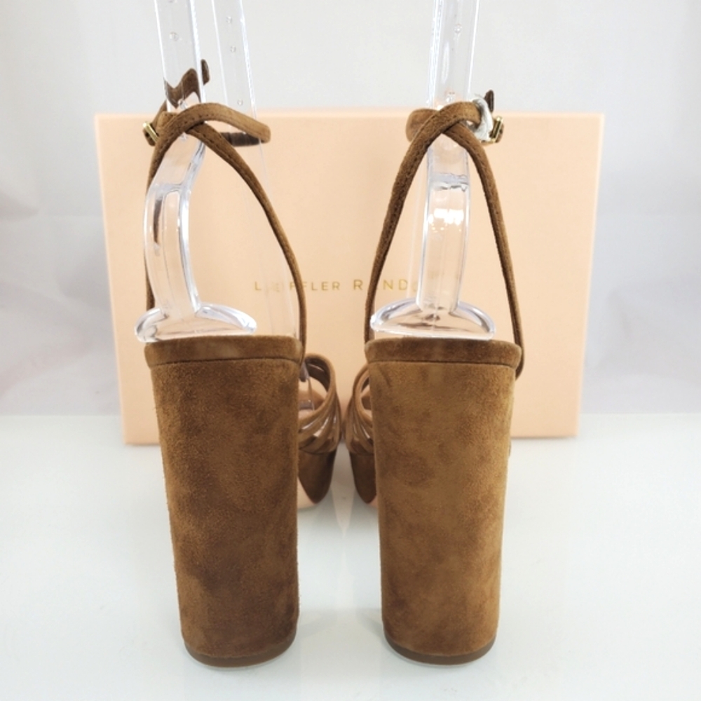 NWT$450 Loeffler Randall Rivka 120mm Suede Knot Platform Sandal Heels Sz 9.5 - Picture 14 of 16